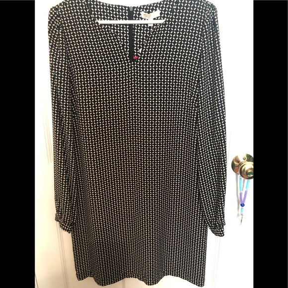 LILA 🌹 ROSE DRESS🌹BLK&WHT SIZE 4 - Picture 4 of 7